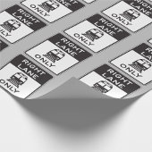 Alleen rechterspoor cadeaupapier