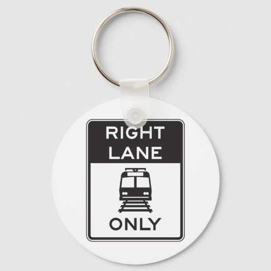 Alleen rechterspoor sleutelhanger (Voorkant)