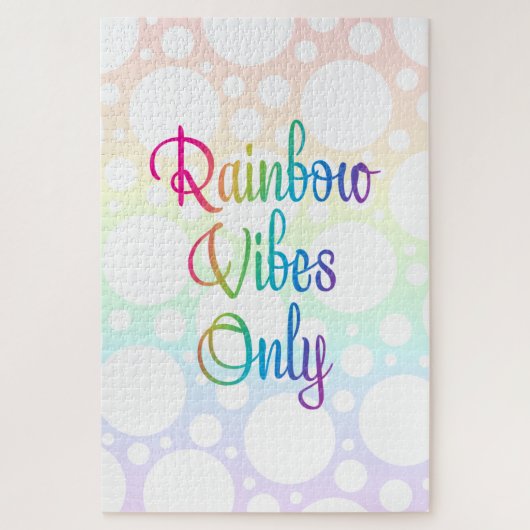 Alleen Regenboog Vibes Uitdagend Legpuzzel (Verticaal)