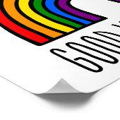 Alleen regenbooggoede vibes poster (Hoek)