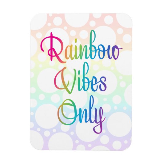 Alleen regenboogvibes magneet (Verticaal)