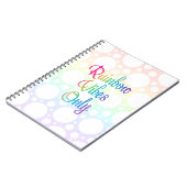 Alleen regenboogvibes notitieboek (Linkerzijde)