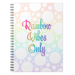 Alleen regenboogvibes notitieboek