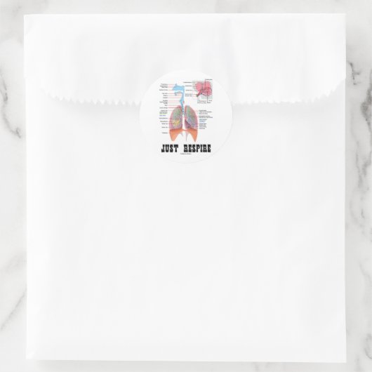 Alleen repire ronde sticker (Tas)