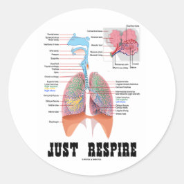 Alleen repire ronde sticker