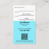 Alleen resultaten veranderen loyale atleten in adv aanbevelingskaartje (Achterkant)