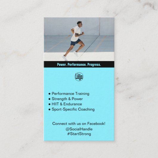 Alleen resultaten veranderen loyale atleten in adv aanbevelingskaartje (Voorkant)