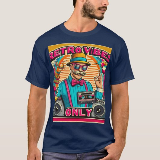Alleen retrovibes t-shirt (Voorkant)