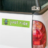 Alleen Ride Bumpersticker (Op Truck)
