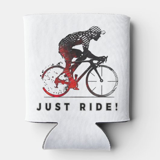 Alleen Ride. - Een fietsontwerp Blikjeskoeler (Achterkant)