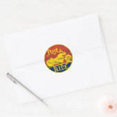 Alleen Ride Ronde Sticker (Envelop)