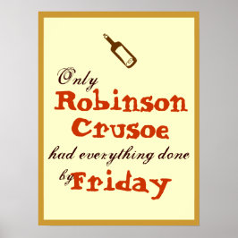 Alleen Robinson Crusoe Poster