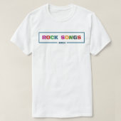 Alleen rocknummers t-shirt (Design voorkant)