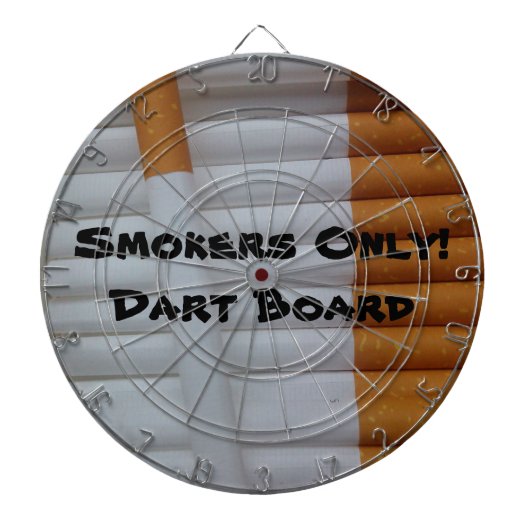 Alleen rokers! Dart Board Dartbord (Voorkant)