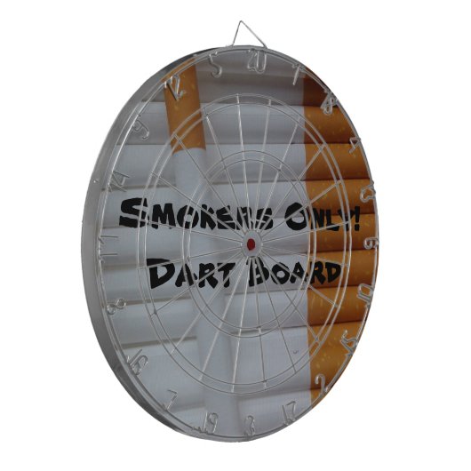 Alleen rokers! Dart Board Dartbord (Voorkant Links)