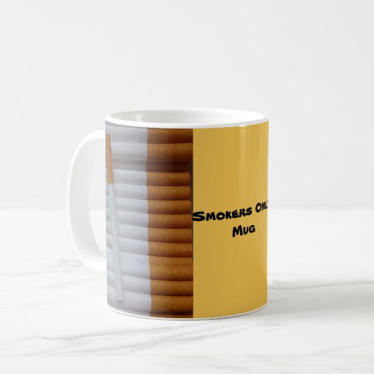 Alleen rokers! Mok (Voorkant links)