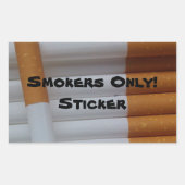 Alleen rokers! Sticker (Voorkant)