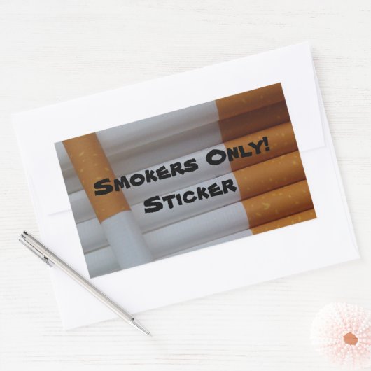 Alleen rokers! Sticker (Envelop)