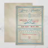 Alleen Rood-Wit en Blauw-bruiloft Kaart (Voorkant / Achterkant)