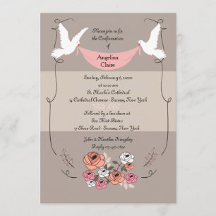 Alleen Rosy Confirmation Kaart