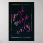Alleen roze lampjes esthetisch Typografisch Poster (Voorkant)