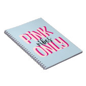 Alleen roze vibes notitieboek (Rechterzijde)