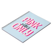 Alleen roze vibes notitieboek (Linkerzijde)