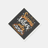 Alleen Sauna-sfeer Sauna-enthousiast Spa-dag  Servet (Hoek)