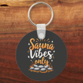 Alleen Sauna-sfeer Sauna-enthousiast Spa-dag  Sleutelhanger (Voorkant)