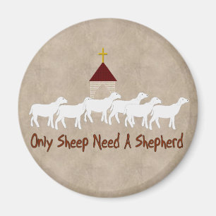 Alleen schapen hebben schapen nodig magneet