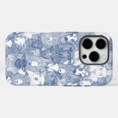 alleen schapen klassiek blauw wit Case-Mate iPhone case (Achterkant (horizontaal))