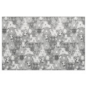 alleen schapen zwart wit stof (Fat Quarter)