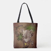 Alleen shunt met een zoomlens tote bag (Achterkant)