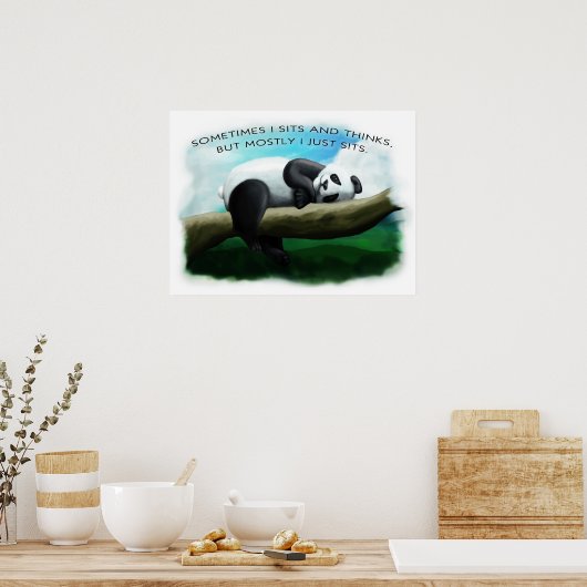 Alleen Sits Poster (Keuken)