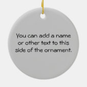 Alleen Ski T-shirts en cadeautjes Keramisch Ornament (Achterkant)