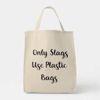Alleen slakken gebruiken plastic zakken tote bag