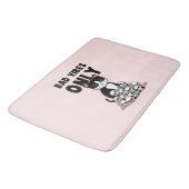 Alleen slechte vibes - Kat & schedels Badmat (Gekanteld)