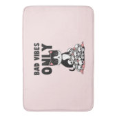 Alleen slechte vibes - Kat & schedels Badmat (Voorkant Verticaal)