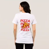 Alleen slice vibes | Grappige Pizza liefhebber Tri-Blend Shirt (Achterkant volledig)