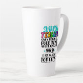 Alleen Spaanse leraar omdat fulltime multitasking Latte Mok (Rechterhoek)