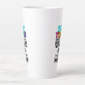 Alleen Spaanse leraar omdat fulltime multitasking Latte Mok (Voorkant)