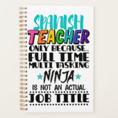 Alleen Spaanse leraar omdat fulltime multitasking Planner (Voorkant)
