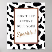 Alleen Sparkle | Modern Motivatie Poster (Voorkant)