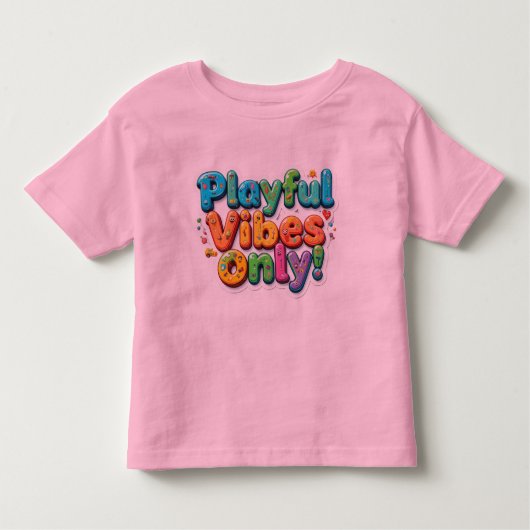 Alleen speelse vibes kinder shirts (Voorkant)