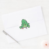 alleen spelen ronde sticker (Envelop)