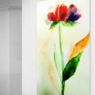 Alleen staan en mooi   Ombre Violet Flower Poster
