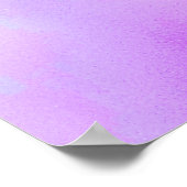 Alleen staan en mooi | Ombre Violet Flower Poster (Hoek)