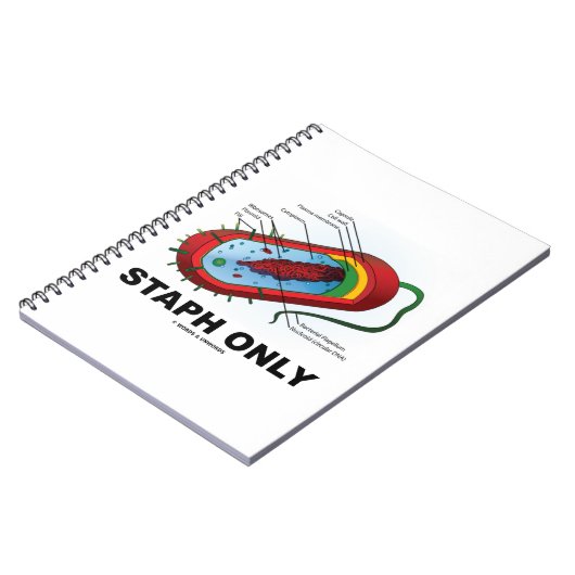 Alleen Staph (Bacterium Diagram Prokaryote Bacteri Notitieboek (Linkerzijde)