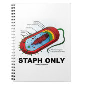 Alleen Staph (Bacterium Diagram Prokaryote Bacteri Notitieboek (Voorkant)