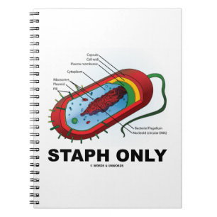 Alleen Staph (Bacterium Diagram Prokaryote Bacteri Notitieboek